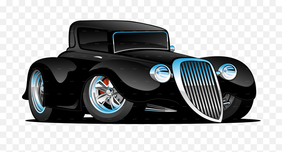 Hotrod Coupe Cartoon Vector - Hot Rod Cartoon Cars Png,Hot Rod Png