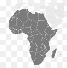 Africa Continent Countries - Green Africa Map Png,Africa Map Png