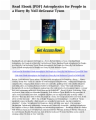 Pdf Hyc Astrophysics For People In A Hurry By Neil Degrasse - Screenshot Png,Neil Degrasse Tyson Png