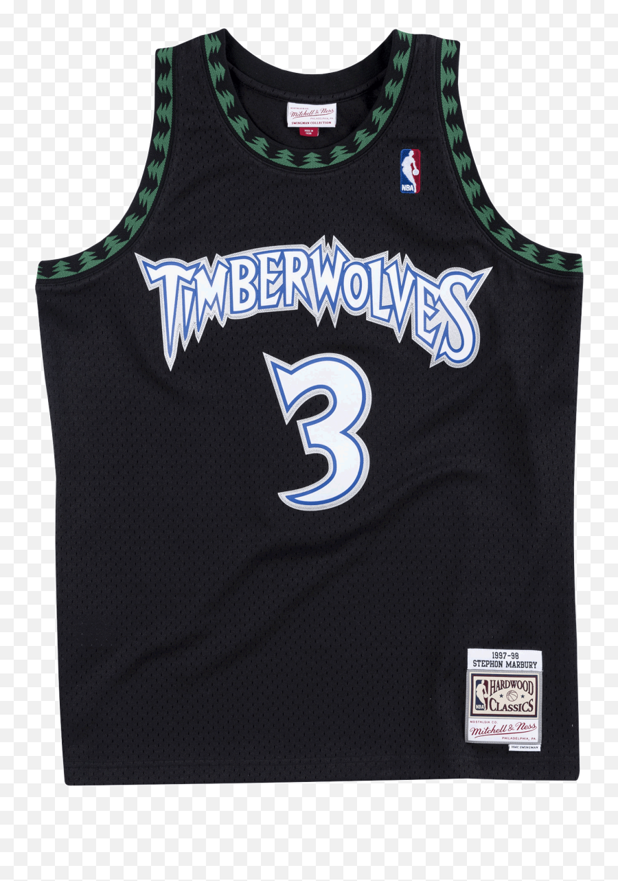 Stephen Marbury 1997 - 98 Swingman Jersey Minnesota Timberwolves Jersey Png,Minnesota Timberwolves Logo Png