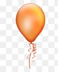 1300 Pixels - Orange Balloon Transparent Background Clipart png