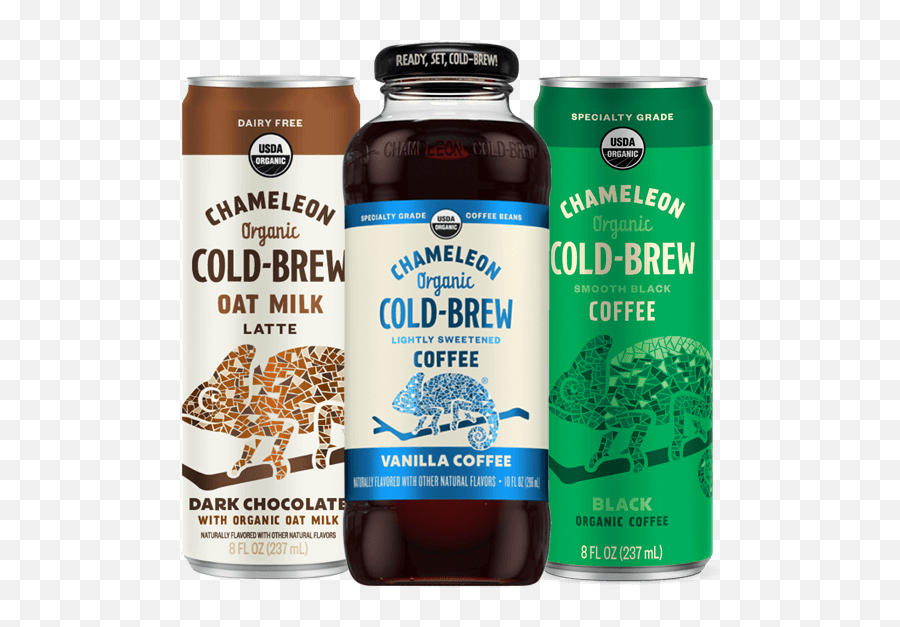 Our Coffees Chameleon Cold - Brew Chameleon Coffee Cans Png,Coffee Beans Transparent Background