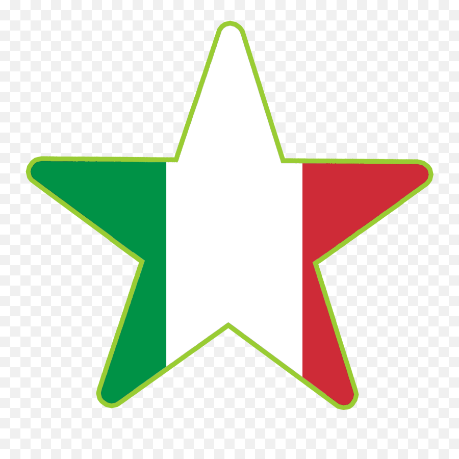 Star Languages Italian Flag - Irish Flag In Star Png,Italian Flag Png