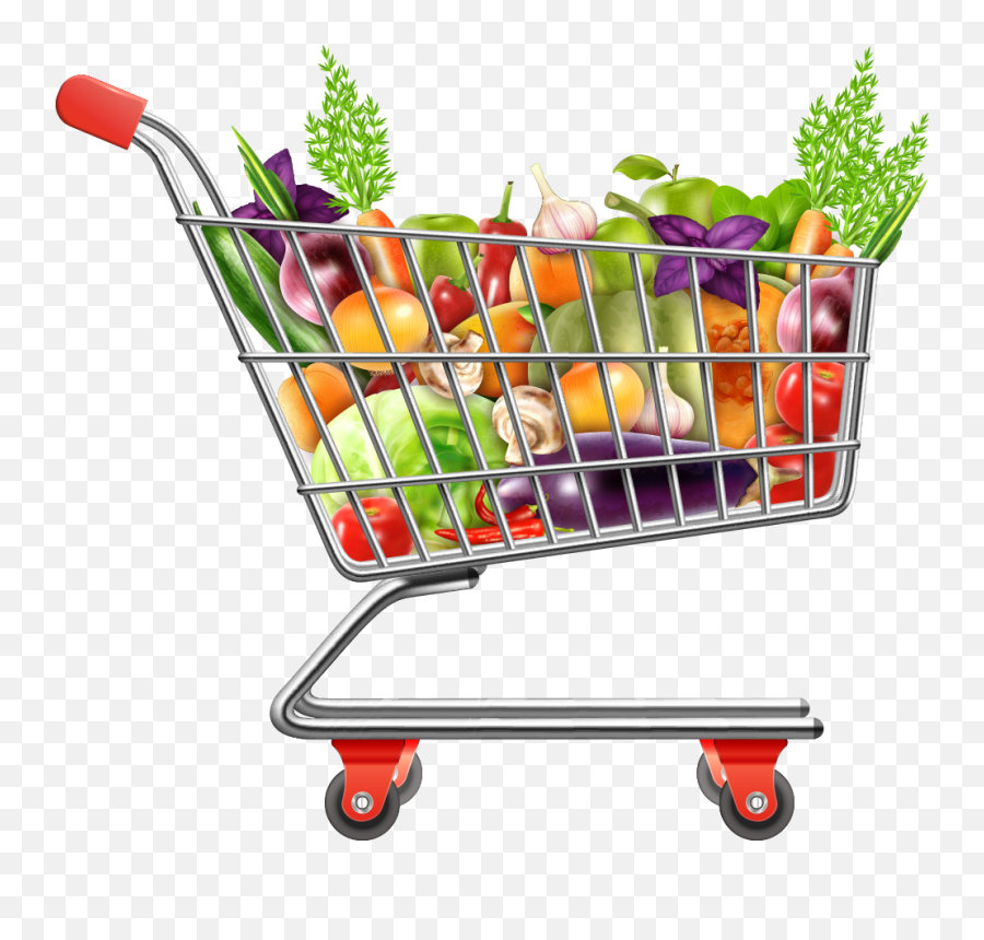 Download Vegetable Clipart Supermarket - Supermarket Png,Shopping Cart Png