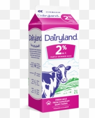 Dairyland 2 Partly Skimmed Milk - Litre Carton png