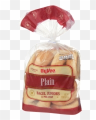 Hy - Vee Plain Bagel Junior 12 Count Presplit Hyvee Aisles Png,Bagel Transparent