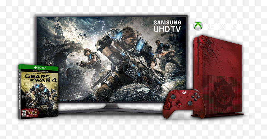 Xbox One S Gears Of War 4 Console - Gears Of War Ultimate Edition Png,Gears Of War 4 Png