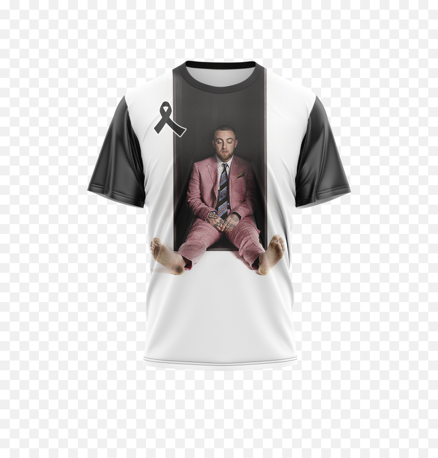 Mac Miller Jerseys Png Grey T Shirt