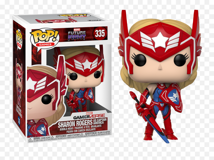 Future Fight - Sharon Rogers As Captain America Pop Vinyl Figure Funko Pop Captain America Png,Captain America Comic Png