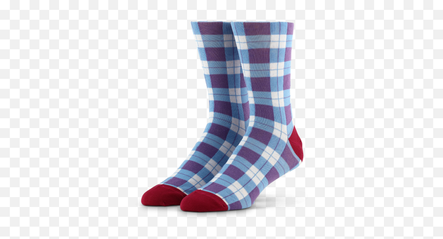 Download Hd Window Pane Dress Socks Pink U0026 Blue - Sock Unisex Png,Sock Png