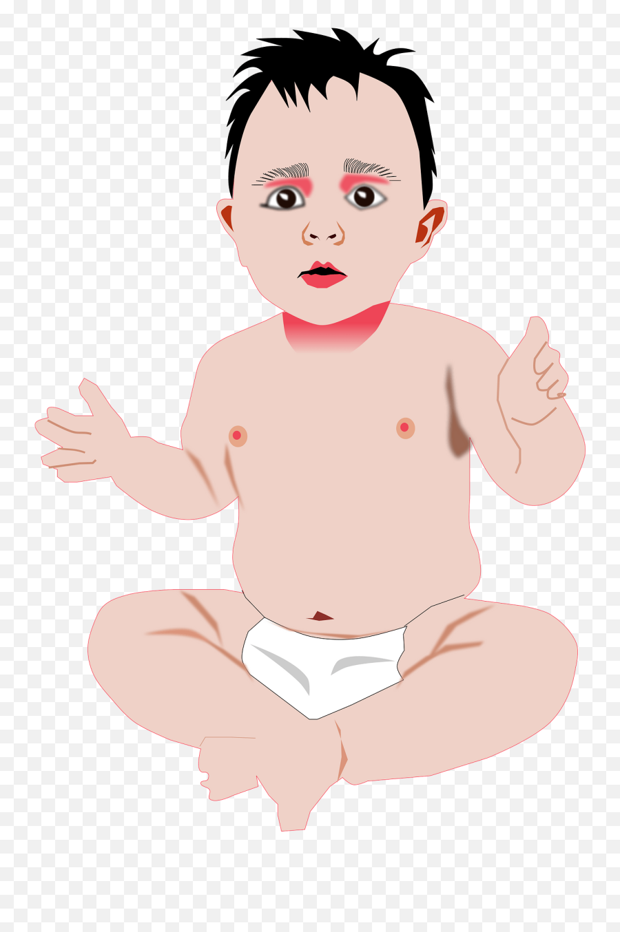 Baby Clipart Free Download Transparent Png Creazilla - Baby Looking Curiously At Things,Infant Png