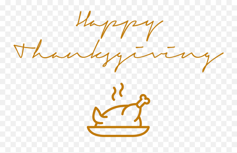 Happy Thanksgiving Signature Smoking Turkey Transparent Png - Happy Thanksgiving Signature,Turkey Transparent