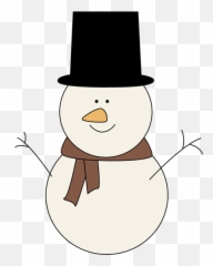 Snowman Clipart No Hat - Snowman Winter Clip Art Png,Snowman Clipart Transparent Background