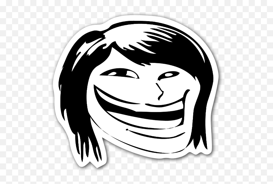Memes Happy Hair Face Troll - Facebook Funny Face Png,Png Memes