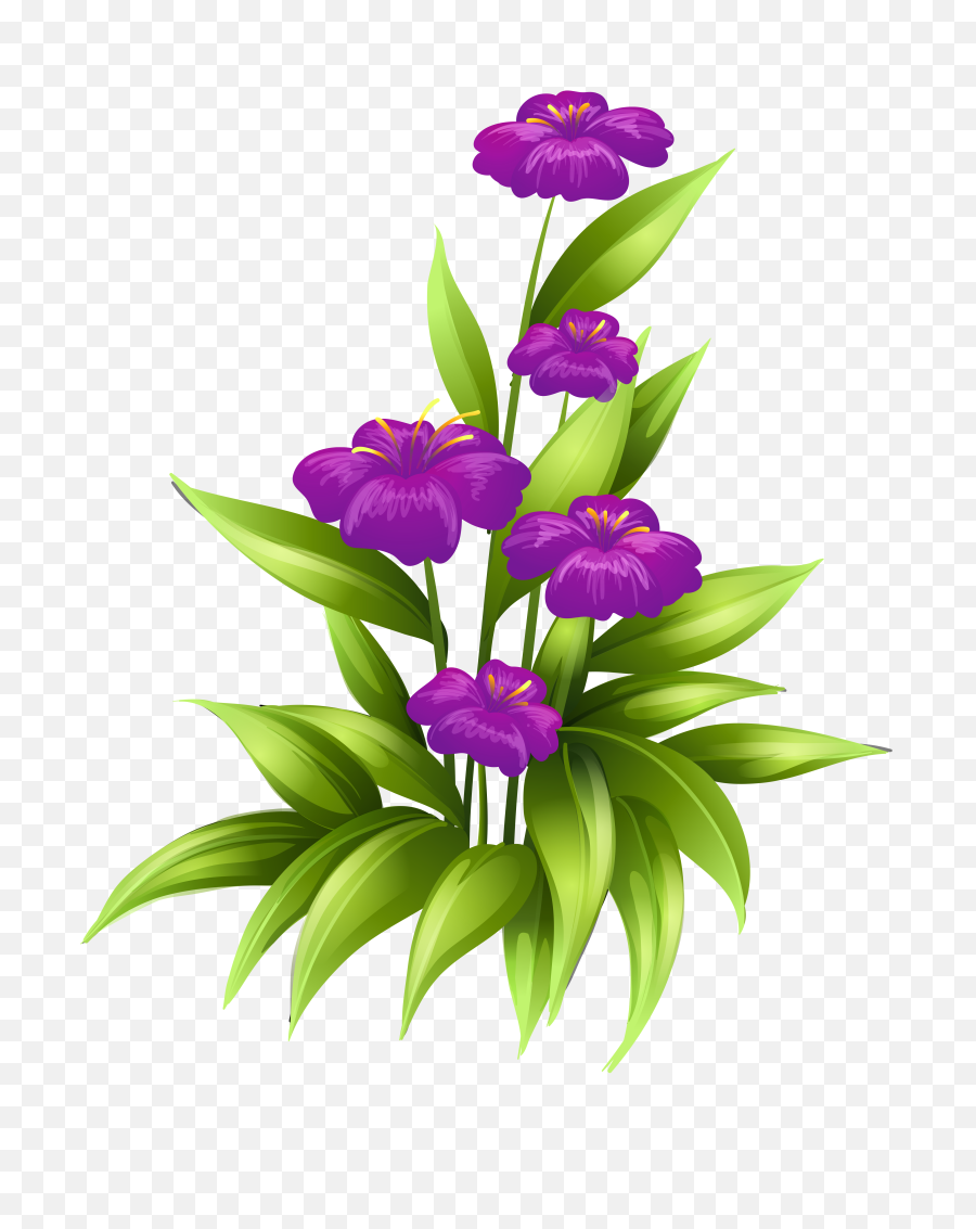 Purple Flowers Png Clipart Picture