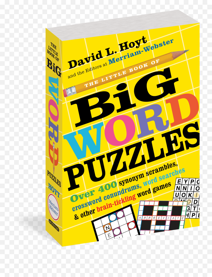 The Little Book Of Big Word Puzzles - Horizontal Png,Synonym For Transparent