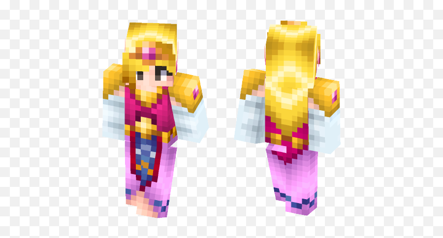 Download Princess Zelda O Heema Minecraft Skin For Free - Fictional Character Png,Princess Zelda Transparent