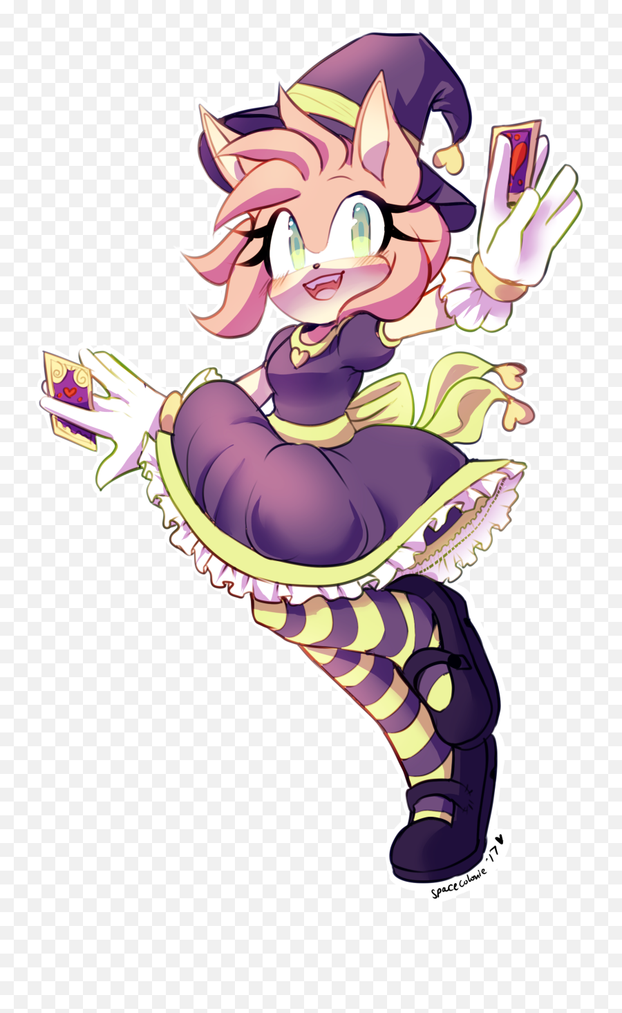 Amy Rose Drawn - Amy Rose Bruja Png,Amy Rose Transparent