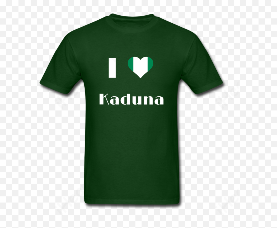 I Love Kadunanigerian Flag - Mens Tshirt Silver Level Png,Nigerian Flag Png