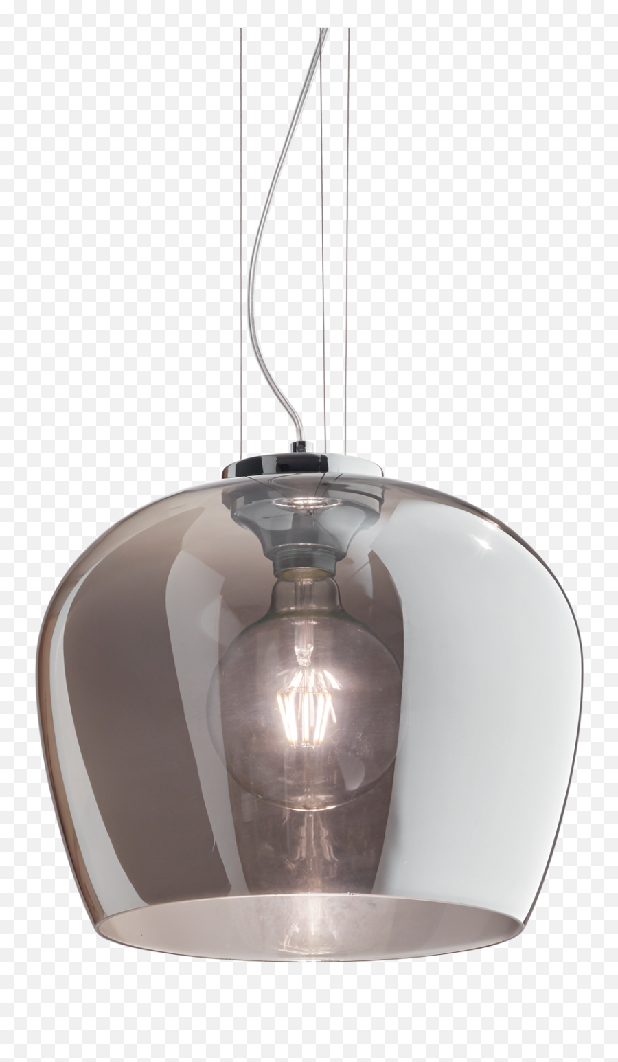 Hanging Lamp Blossom Fumé 1xe27 Without Bulb I - L241517 Pendant Light Png,Hanging Light Bulb Png