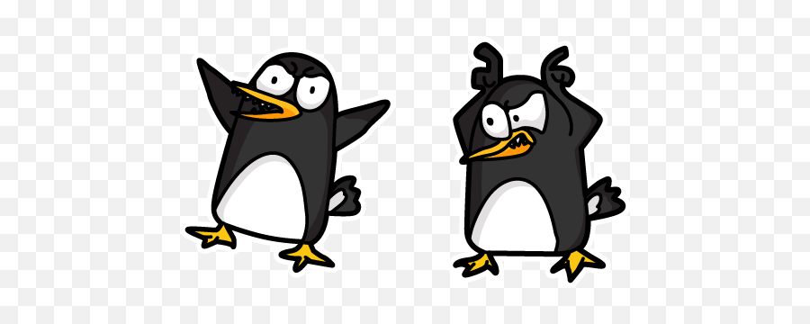 Fancy Pants Adventures Angry Penguin Cursor U2013 Custom - Dot Png,Geometry Dash Icon Kit