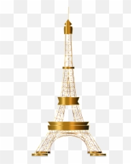 Eiffel Tower Png Transparent Images 27 - Gold