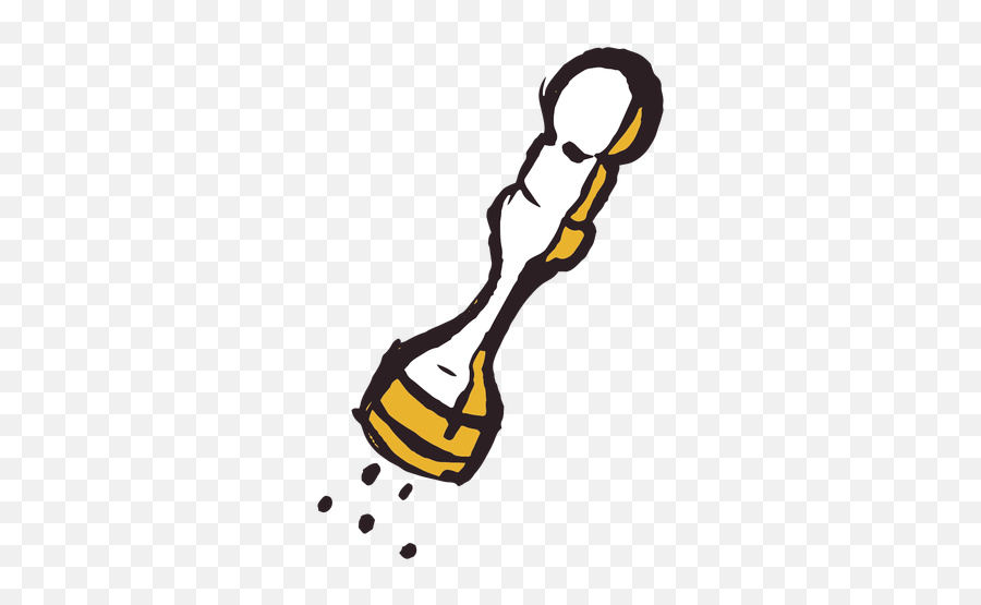 Brush Stroke Pepper Grinder Yellow Icon - Transparent Png Molino De Pimienta Dibujo,Chili Icon Transparant