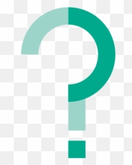 Qmark - Blue Green Question Mark png
