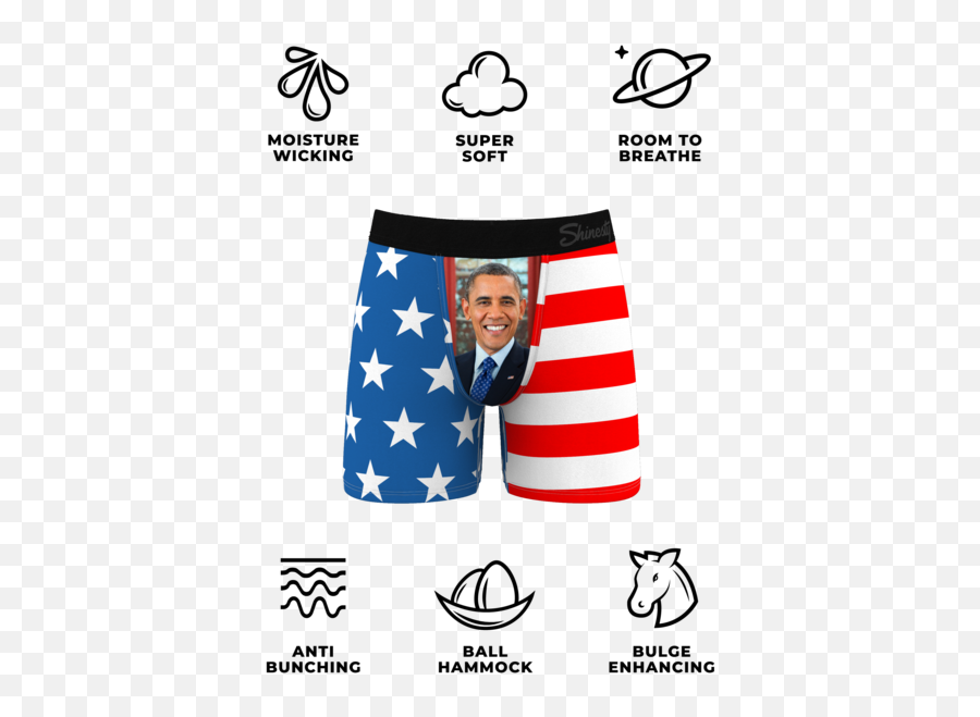 The Obama Presidential Ball Hammock Pouch Underwear - Obama Ball Sack Png,Obama Twitter Icon