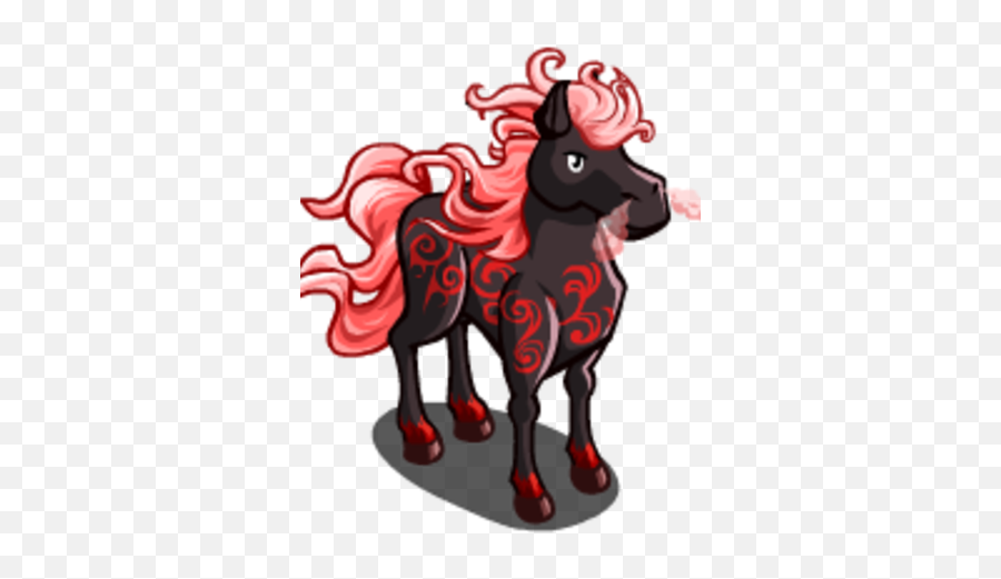 Red Smoke Stallion Farmville Wiki Fandom - Cartoon Png,Red Smoke Png