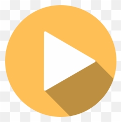 Transparent Sticker By Kayley Kiara Wong - Play Button Png Orange