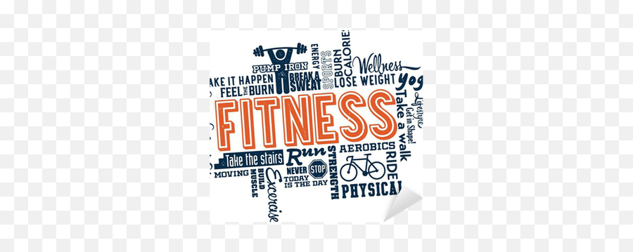 Sticker Fitness Word And Icon Cloud - Pixersus Language Png,Word Cloud Icon