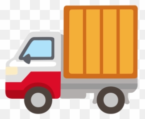 Delivery Truck Emoji Shipping - png