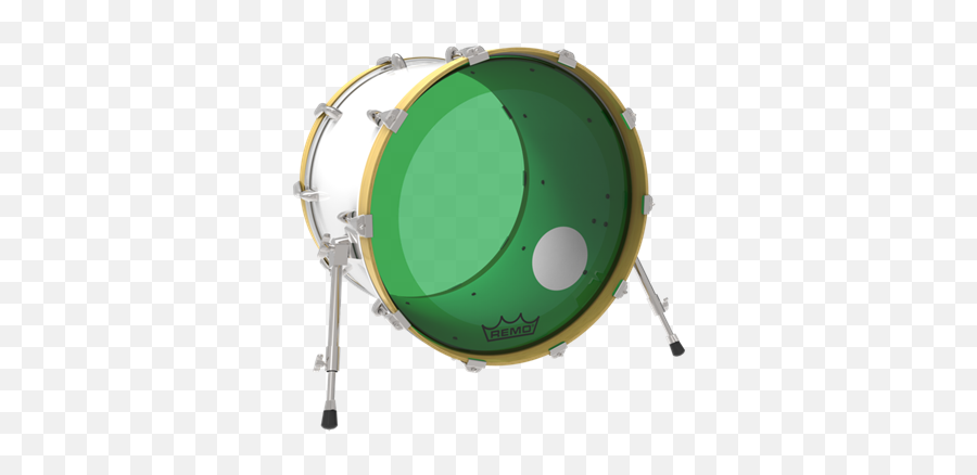 Remo Colortone P3 - 1318ctgnoh 18 Green Bass Head Whole Remo Powerstroke Bass Drum Head Png,Bass Drum Png