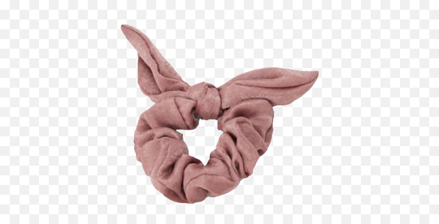 Scrunchie Pink Bow Headwear Pngs Png - Transparent Background Transparent Scrunchies Png,Scrunchie Png