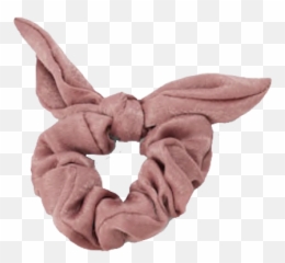 Scrunchie Pink Bow Headwear Pngs Png - Transparent Background Transparent Scrunchies Png,Scrunchie Png