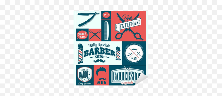 Barber Shop Logo Graphics And Icons Sticker U2022 Pixers - We Live To Change Graphics Png,Barber Shop Logo