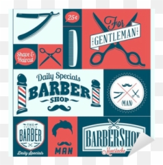 Barber Shop Logo Graphics And Icons Sticker U2022 Pixers - We live to change Graphics png