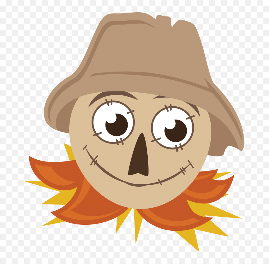 4570book Cute Scarecrow Clipart Png In Pack 4643 - Scarecrow Head Png,Scarecrow Png