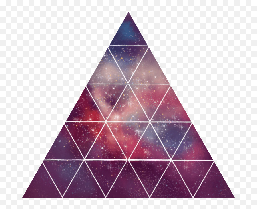 Geometric Geometricstickers Triangles Shapes Galaxy Spa - Galaxy Triangle Png,Triangle Shape Png