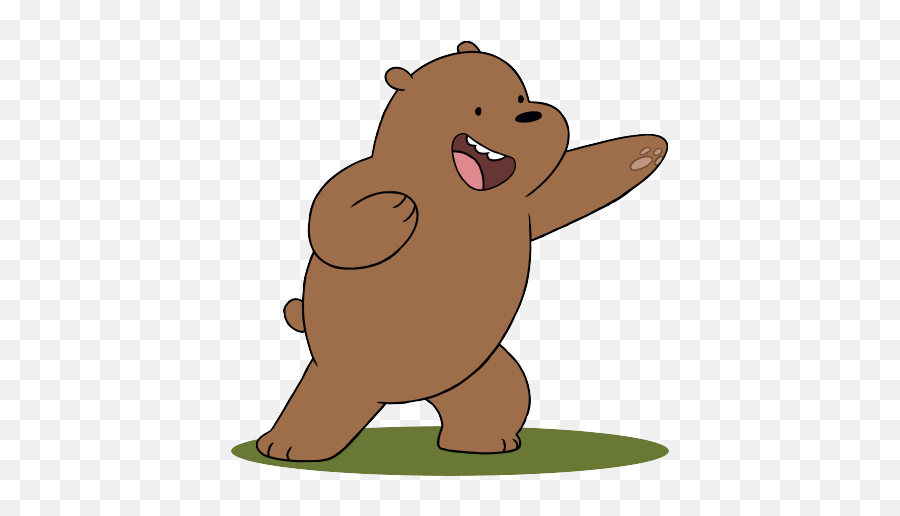 Grizzly Bear Eating Transparent Png - We Bare Bears Grizzly,Grizzly Bear Png