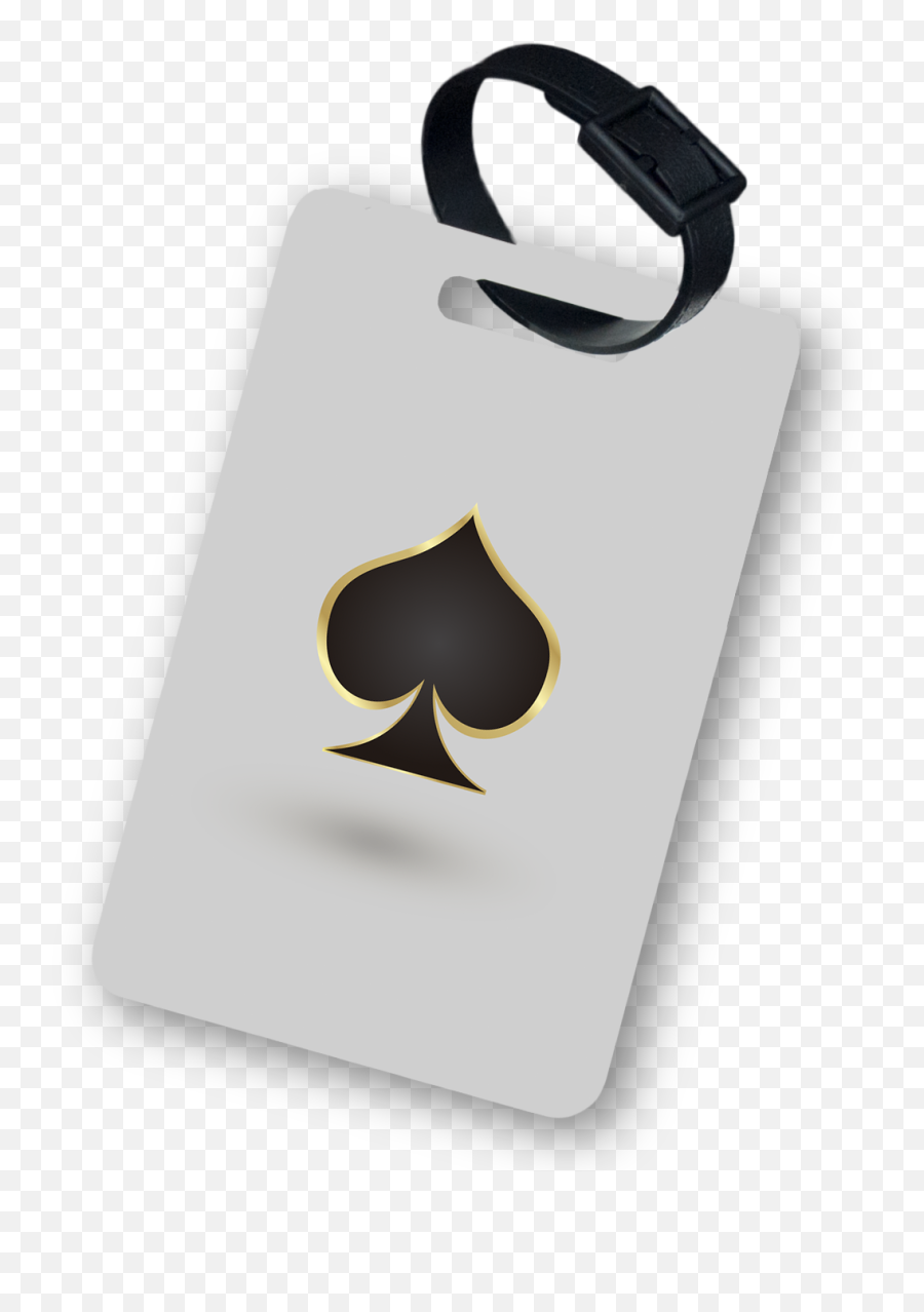 Royal Poker Spade Luggage Tag - Sign Png,Spade Png