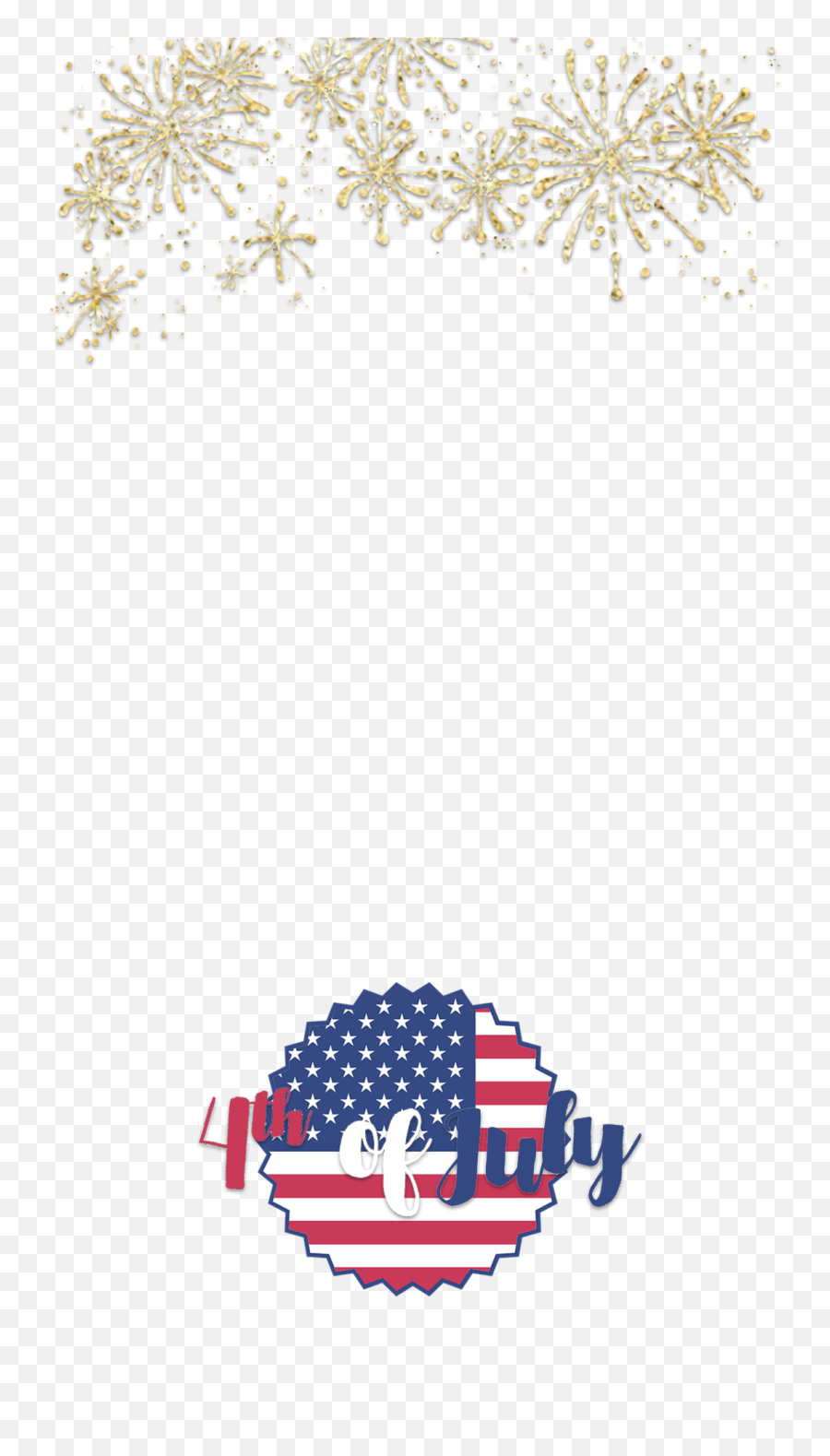 4th Of July Fireworks Fourth Snapchat Filter - Flag Of The United States Png,4th Of July Png