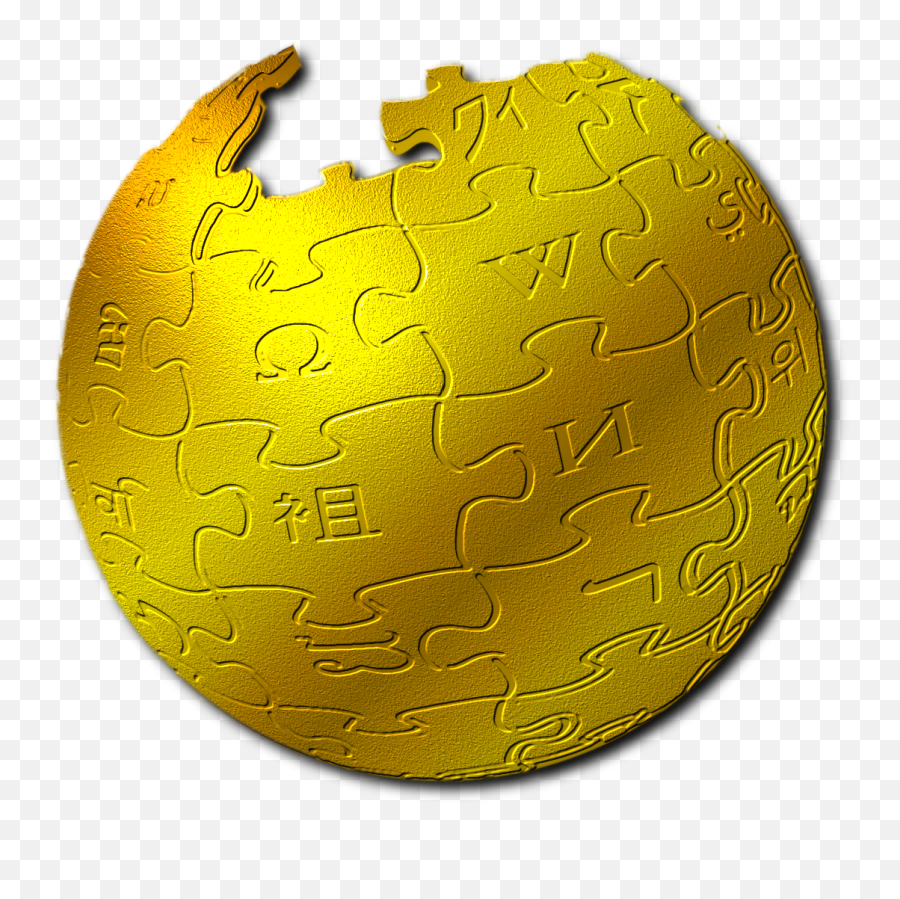 Golden Wikiglobe - Golden Png,Gold Globe Png