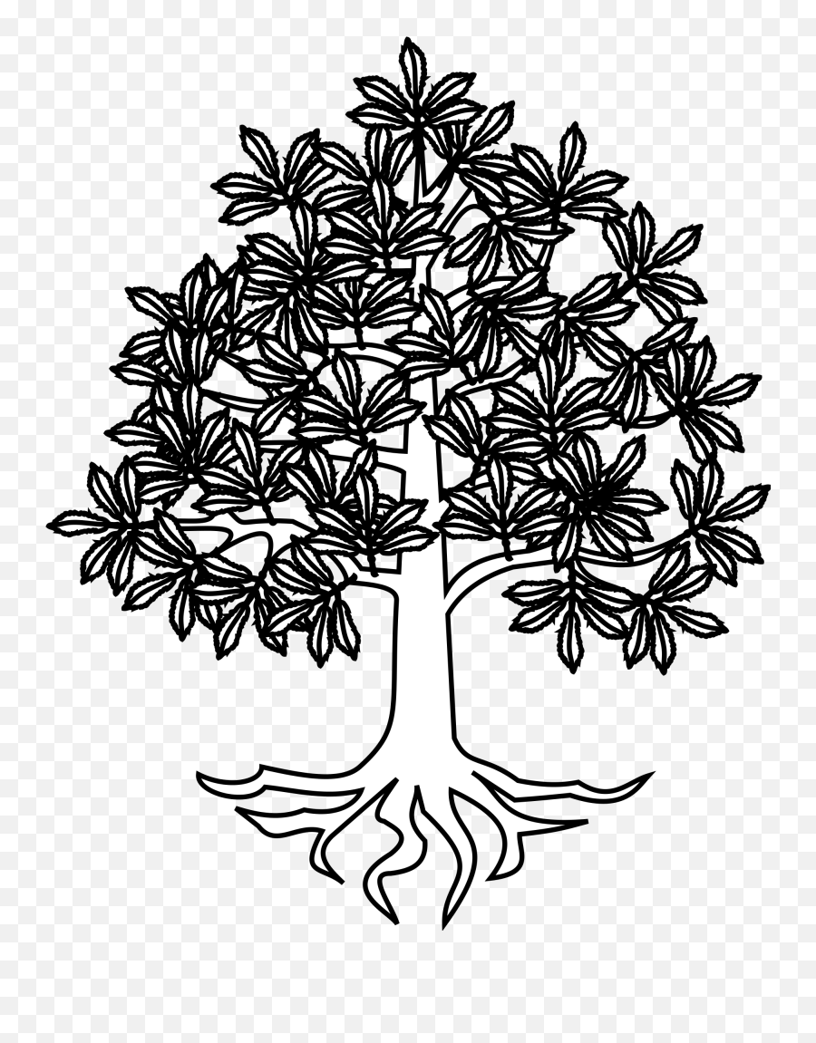 Download Tree Roots Vector Png - Châtaignier Héraldique,Tree Roots Png