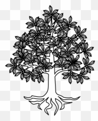 Download Tree Roots Vector Png - Châtaignier Héraldique