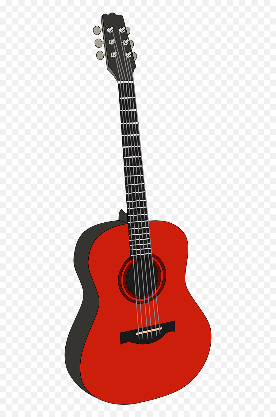 Guitaracoustic Guitarmusicmusical Instrumentclassic - Red Guitar Clipart Png,Guitar Png