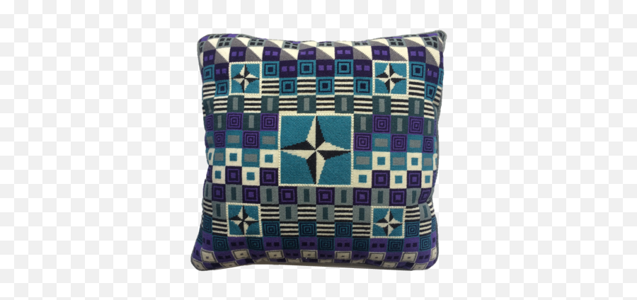 17 Geometric Cushion - Purple Star Motif Sale Cushion Png,Purple Star Png