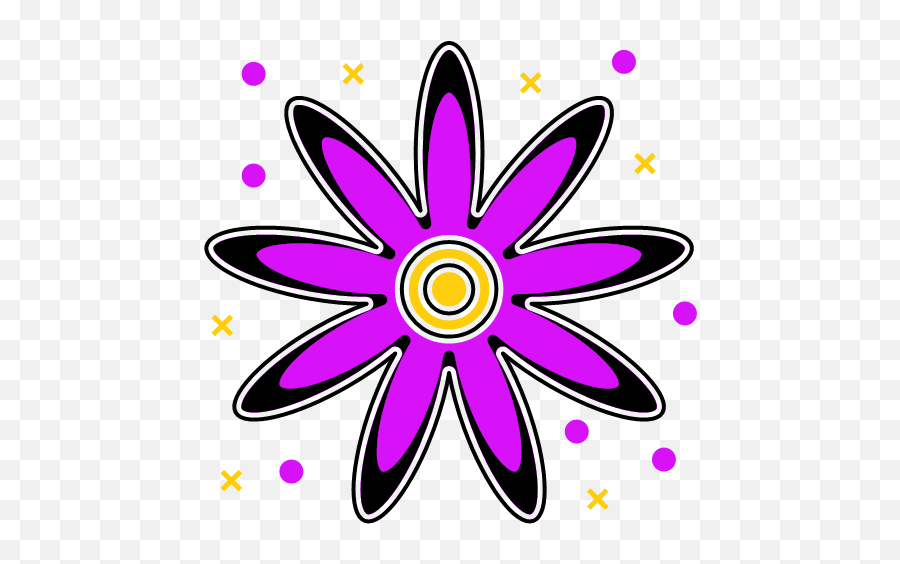 Flower Leaves Shape Violet Icon Png