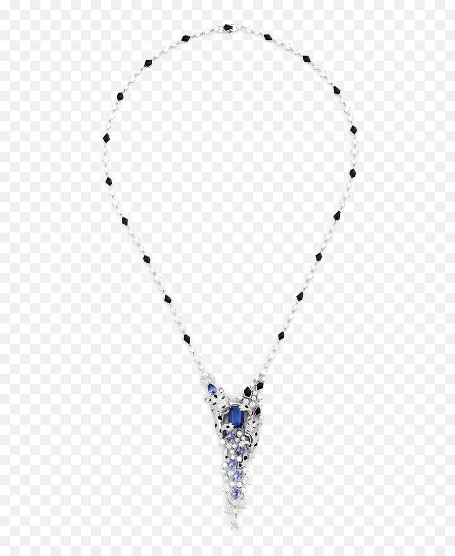 Snow Leopard Necklace Sartoro Exquisite Diamond Jewels - Necklace Png,Necklace Transparent